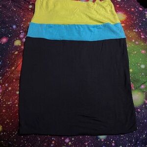 Body Glove Women's Pencil Skirt - Yellow, Blue, and Black